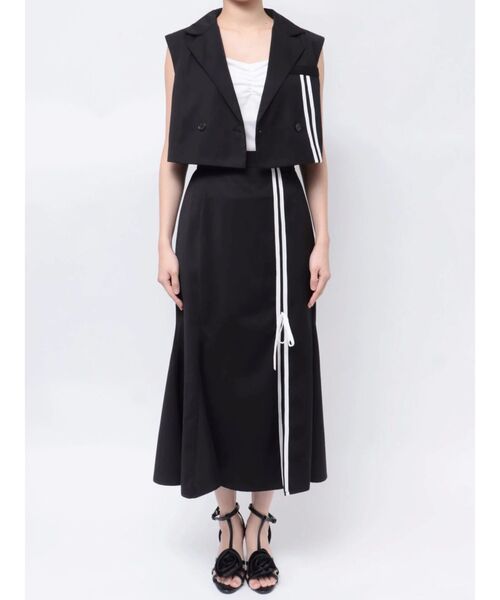 EATME（イートミー）の「ラインショートベスト（セットアップ可能）（ベスト・レディース・ピンク/ベージュ/ブラック・FREE）」の20枚目の写真