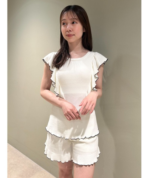 SNIDEL HOME◇パイピングセットアップ/one/ナイロン/アイボリー