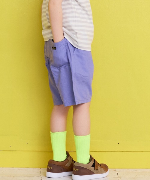 Life Support Products（ライフサポートプロダクツ）の「リップストップ無地クライミングショートパンツ（その他パンツ・キッズ・ローズ/グレー/ブルー/ライトブルー/ブラック/オレンジ/ベージュ/ライム・100/95/90/80/110/150/140/130/120）」の20枚目の写真