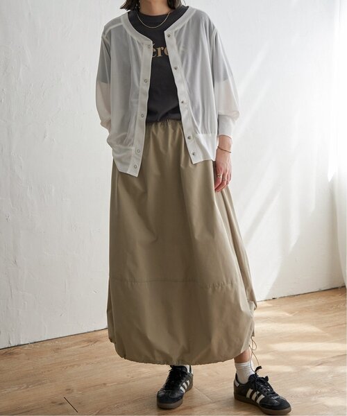 LBC（エルビーシー）の「撥水バルーンドロストスカート（スカート・レディース・チャコール/ベージュ・M）」の19枚目の写真