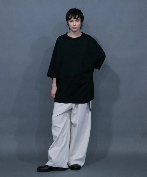 my beautiful landlet】 ECOARCH HEMP JERSEY OVERSIZED T-SHIRT（T
