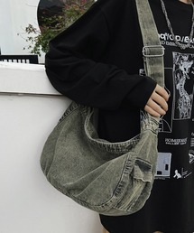 Revo. | ヴィンテージライク フェード加工 デニム ワンハンドル ショルダーバッグ(ショルダーバッグ)