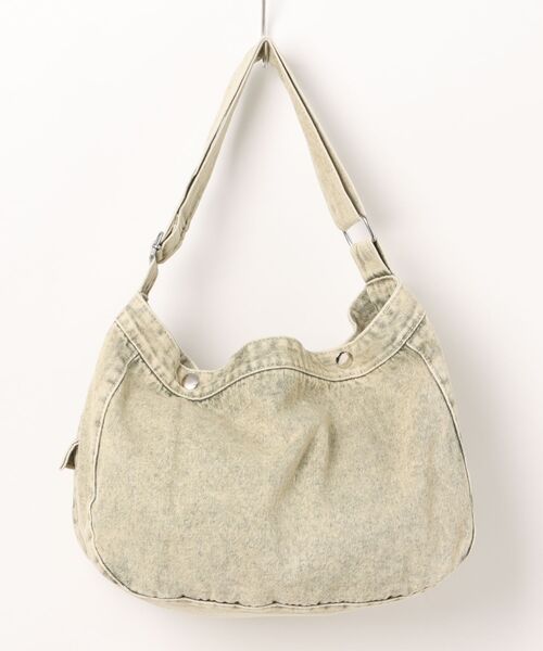 Revo.（レボ）の「ヴィンテージライク フェード加工 デニム ワンハンドル ショルダーバッグ（ショルダーバッグ・レディース・ブラック/カーキ/パープル/オレンジ・FREE）」の11枚目の写真