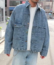 yield（イールド）の「【yield select】ルーズデニムジャケット ケミカルウォッシュ加工 Gジャン 30H（デニムジャケット）」