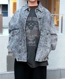 yield（イールド）の「【yield select】ルーズデニムジャケット ケミカルウォッシュ加工 Gジャン 30H（デニムジャケット）」