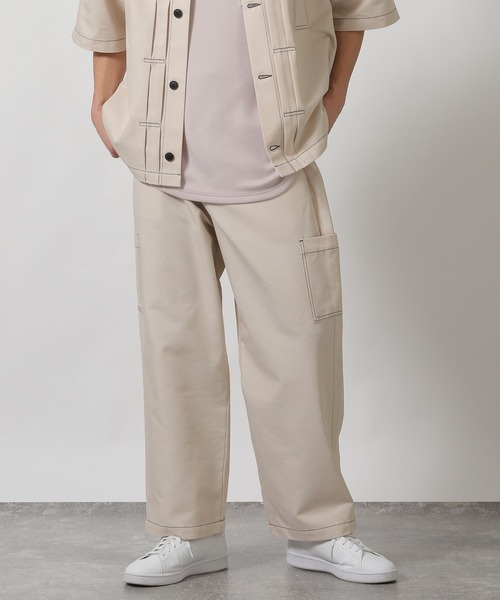 LAKOLE（ラコレ）の「【セットアップ可】CVCカーゴパンツ / 318629（カーゴパンツ・メンズ・ネイビー/アイボリー/オリーブ・MEDIUM/LARGE）」の2枚目の写真