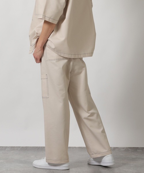 LAKOLE（ラコレ）の「【セットアップ可】CVCカーゴパンツ / 318629（カーゴパンツ・メンズ・ネイビー/アイボリー/オリーブ・MEDIUM/LARGE）」の8枚目の写真