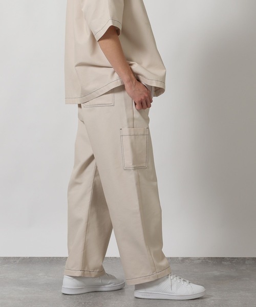 LAKOLE（ラコレ）の「【セットアップ可】CVCカーゴパンツ / 318629（カーゴパンツ・メンズ・ネイビー/アイボリー/オリーブ・MEDIUM/LARGE）」の9枚目の写真