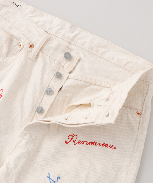 EDIFICE（エディフィス）の「Super Stitch (スーパーステッチ) pants special（デニムパンツ・メンズ・アイボリー・30/34）」の4枚目の写真