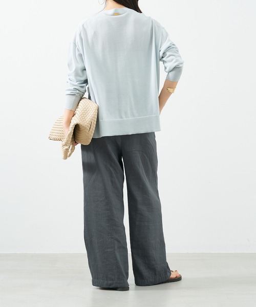 MICA&DEAL（マイカ＆ディール）の「シアーワイドパンツ〈セットアップ対応〉（その他パンツ・レディース・ブラウン/グレー/オフホワイト・FREE）」の12枚目の写真