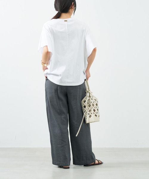 MICA&DEAL（マイカ＆ディール）の「シアーワイドパンツ〈セットアップ対応〉（その他パンツ・レディース・ブラウン/グレー/オフホワイト・FREE）」の22枚目の写真