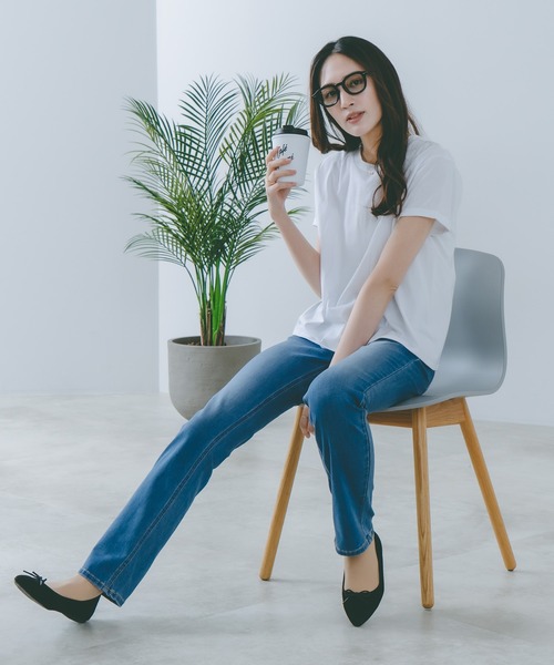 HANES(ヘインズ)の「【Hanes/ヘインズ】キャップスリーブTシャツ(Tシャツ/カットソー・レディース・グレー/ホワイト/ブラック・FREE)」の7枚目の写真