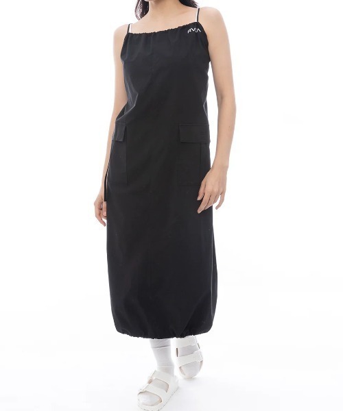 RVCA(ルーカ)の「RVCA レディース UTILITY SLIP DRESS ワンピース 【2025年春夏モデル】/ルーカ水陸両用スリップドレス(ワンピース・レディース・ブラック/ブラウン系その他・MEDIUM/LARGE/SMALL)」の3枚目の写真