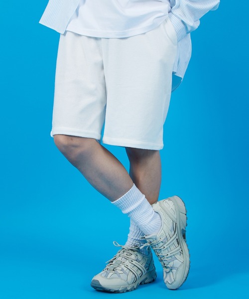 SIDEWAY STANCE（サイドウェイスタンス）の「【SIDEWAY STANCE】パイル地 ショートパンツ（その他パンツ・メンズ・ホワイト/ブラック/杢グレー・SMALL/MEDIUM/LARGE/X-LARGE）」の4枚目の写真