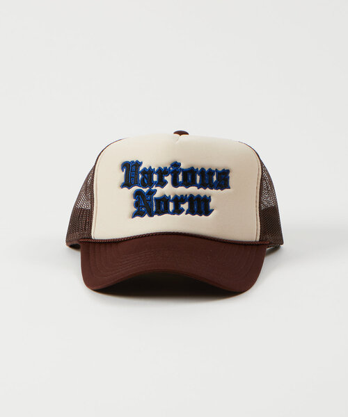 WHO'S WHO gallery（フーズフーギャラリー）の「VARIOUS NORM ロゴ刺繍メッシュCAP / OTTO(オットー)（キャップ・メンズ・ブラック/ホワイト/ブラウン/ネイビー・FREE）」の3枚目の写真