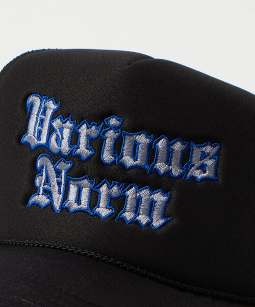 WHO'S WHO gallery（フーズフーギャラリー）の「VARIOUS NORM ロゴ刺繍メッシュCAP / OTTO(オットー)（キャップ・メンズ・ブラック/ホワイト/ブラウン/ネイビー・FREE）」の10枚目の写真