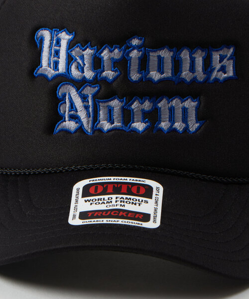 WHO'S WHO gallery（フーズフーギャラリー）の「VARIOUS NORM ロゴ刺繍メッシュCAP / OTTO(オットー)（キャップ・メンズ・ブラック/ホワイト/ブラウン/ネイビー・FREE）」の9枚目の写真