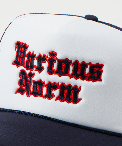 WHO'S WHO gallery（フーズフーギャラリー）の「VARIOUS NORM ロゴ刺繍メッシュCAP / OTTO(オットー)（キャップ・メンズ・ブラック/ホワイト/ブラウン/ネイビー・FREE）」の5枚目の写真