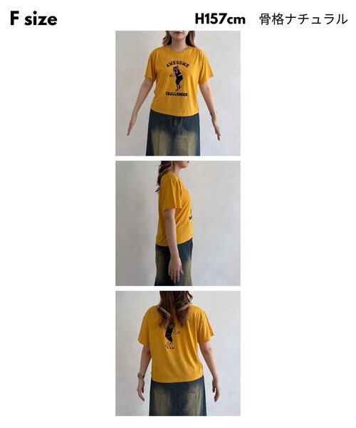 CPCM(シーピーシーエム)の「シアーフロッキー半袖T(Tシャツ/カットソー・レディース・チャコールグレー/ブルー/ホワイト系その他2/グレー/ネイビー/イエロー/レッド/ホワイト系その他/ホワイト・FREE)」の11枚目の写真