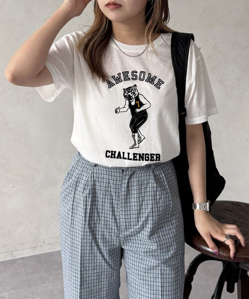 CPCM(シーピーシーエム)の「シアーフロッキー半袖T(Tシャツ/カットソー・レディース・チャコールグレー/ブルー/ホワイト系その他2/グレー/ネイビー/イエロー/レッド/ホワイト系その他/ホワイト・FREE)」の13枚目の写真