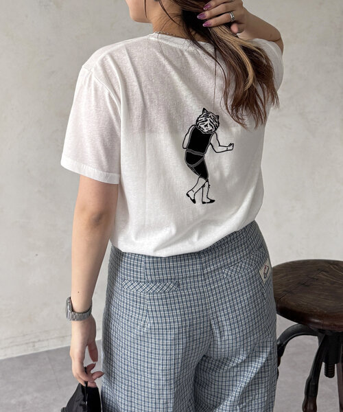 CPCM(シーピーシーエム)の「シアーフロッキー半袖T(Tシャツ/カットソー・レディース・チャコールグレー/ブルー/ホワイト系その他2/グレー/ネイビー/イエロー/レッド/ホワイト系その他/ホワイト・FREE)」の15枚目の写真