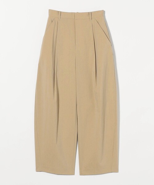 25SS今季新品　接触冷感 BEAUTY&YOUTH タック カーブパンツ BEAUTY&YOUTH UNITED ARROWS｜タック カーブパンツ -接触冷感