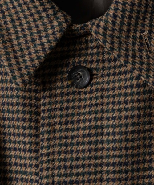 Heavy Melton check shaggy over coat - special edition / ヘビー