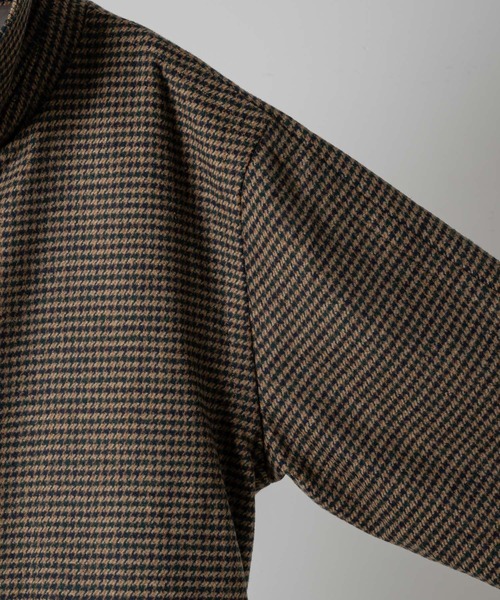 Heavy Melton check shaggy over coat - special edition / ヘビー