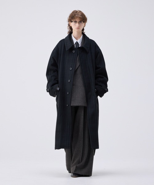 soerte（ソエルテ）の「Heavy Melton check shaggy over coat
