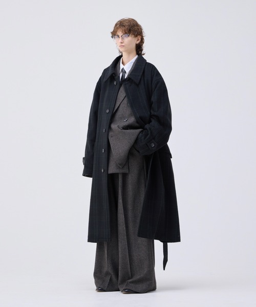 soerte（ソエルテ）の「Heavy Melton check shaggy over coat