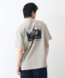 【RAGGED MOUNTAIN:ラギットマウンテン】バックプリントTシャツ 半袖 オーバーサイズ
