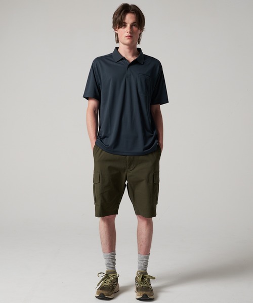 Eddie Bauer(エディーバウアー)の「テックメッシュ 半袖 ポロシャツ(ポロシャツ・メンズ・ホワイト/セージグリーン/ダークグレー・M/L/XL/XXL/S)」の6枚目の写真