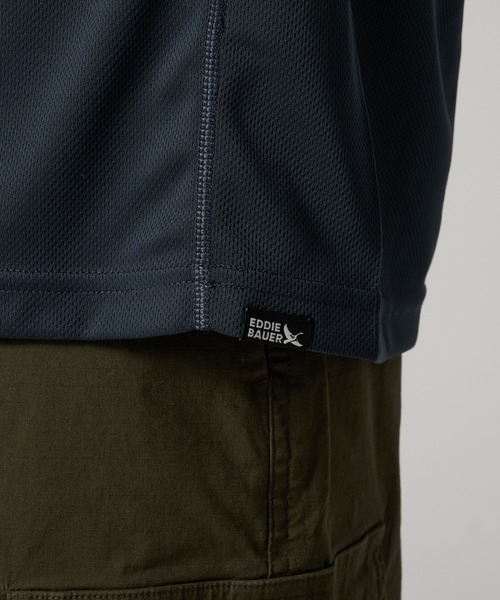 Eddie Bauer(エディーバウアー)の「テックメッシュ 半袖 ポロシャツ(ポロシャツ・メンズ・ホワイト/セージグリーン/ダークグレー・M/L/XL/XXL/S)」の16枚目の写真