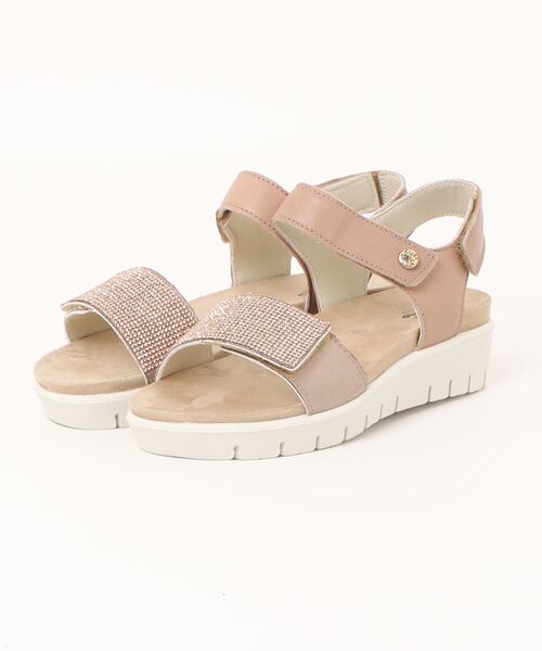 inter-chaussures(インターショシュール)の「【IMAC】ラインストーンベルトフットベッドサンダル(E55702)(サンダル・レディース・ゴールド/シルバー・36/37/38/39/35)」の8枚目の写真