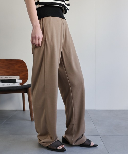 ap retro(アプレトロ)の「リラックスポンチカーブパンツ / バレルレッグパンツ(その他パンツ・レディース・カーキ/チャコール/オフホワイト/ブラウン/ブラック・LARGE/SMALL/MEDIUM)」の5枚目の写真