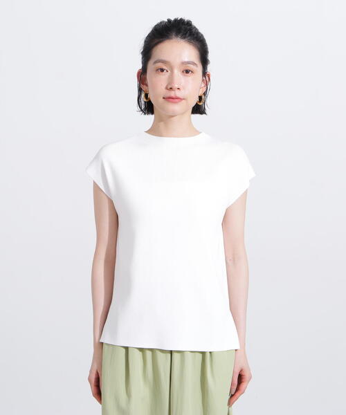 N.（N. Natural Beauty Basic）（エヌエヌナチュラルビューティーベーシック）の「総針モックネックフレンチニット（ニット/セーター・レディース・オフホワイト/ブラック/ブラウン/レッド・MEDIUM）」の20枚目の写真