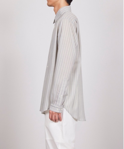 marka（マーカ）の「STRIPE SHIRT（シャツ/ブラウス・メンズ・ホワイト/ストライプ・2/1）」の5枚目の写真