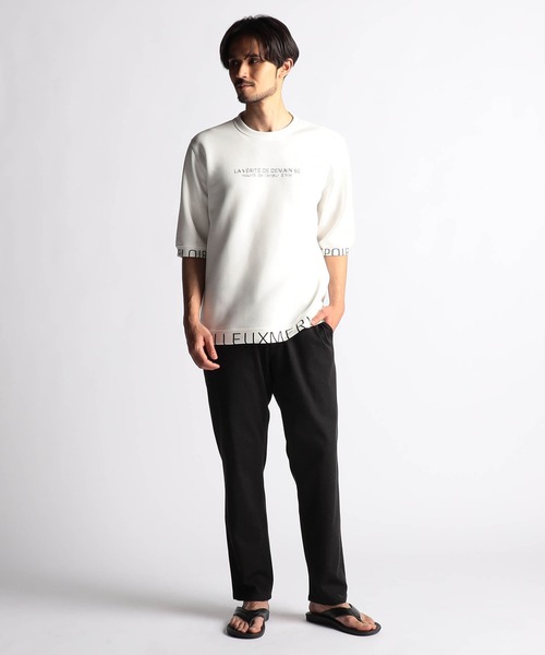 NICOLE CLUB FOR MEN(ニコルクラブフォーメン)の「バーズアイカノコ 8分丈イージーパンツ(その他パンツ・メンズ・ラベンダー/ブルー/グレー/ライトグレー/ブラック・MEDIUM/LARGE/X-LARGE/SMALL)」の8枚目の写真
