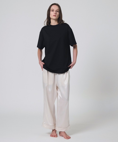 Foo Tokyo（フートーキョー）の「【ウィメンズ】シルクコットンTシャツ ブラック（Tシャツ/カットソー・レディース・ブラック・M/S）」の3枚目の写真