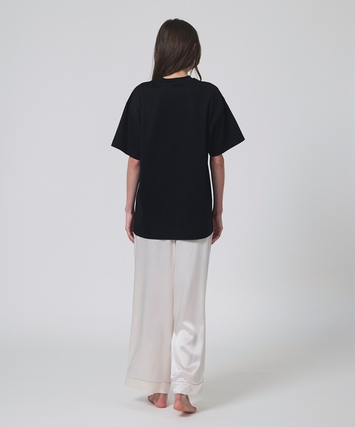 Foo Tokyo（フートーキョー）の「【ウィメンズ】シルクコットンTシャツ ブラック（Tシャツ/カットソー・レディース・ブラック・M/S）」の6枚目の写真