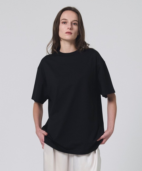 Foo Tokyo（フートーキョー）の「【ウィメンズ】シルクコットンTシャツ ブラック（Tシャツ/カットソー・レディース・ブラック・M/S）」の2枚目の写真