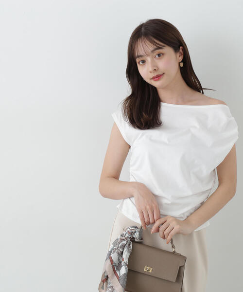 PROPORTION BODY DRESSING（プロポーションボディドレッシング）の「アシメＴシャツ / 1215160503（Tシャツ/カットソー・レディース・ホワイト/ピンク/ダークグレー・FREE）」の11枚目の写真