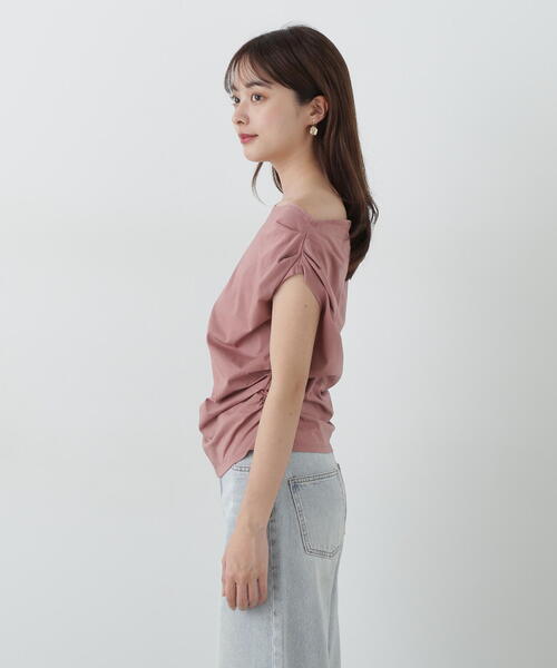 PROPORTION BODY DRESSING（プロポーションボディドレッシング）の「アシメＴシャツ / 1215160503（Tシャツ/カットソー・レディース・ホワイト/ピンク/ダークグレー・FREE）」の16枚目の写真