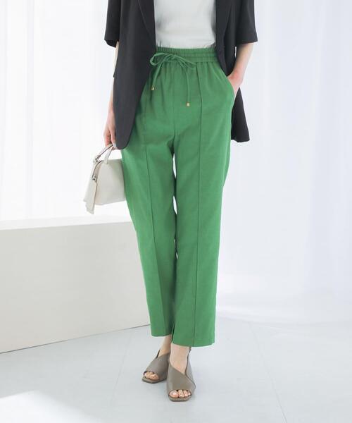 URBAN RESEARCH ROSSO WOMEN(アーバンリサーチ ロッソ)の「ウォッシャブルイージーテーパードパンツ(その他パンツ・レディース・グリーン/グレー系その他/ブラック・FREE)」の12枚目の写真