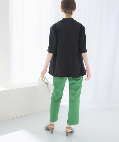 URBAN RESEARCH ROSSO WOMEN(アーバンリサーチ ロッソ)の「ウォッシャブルイージーテーパードパンツ(その他パンツ・レディース・グリーン/グレー系その他/ブラック・FREE)」の13枚目の写真