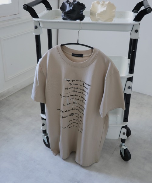 Ulysses（ユリシス）の「レタリングロゴＴシャツ（Tシャツ/カットソー・レディース・ホワイト/グレー/ブラック・F）」の19枚目の写真