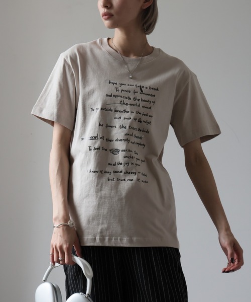 Ulysses（ユリシス）の「レタリングロゴＴシャツ（Tシャツ/カットソー・レディース・ホワイト/グレー/ブラック・F）」の11枚目の写真