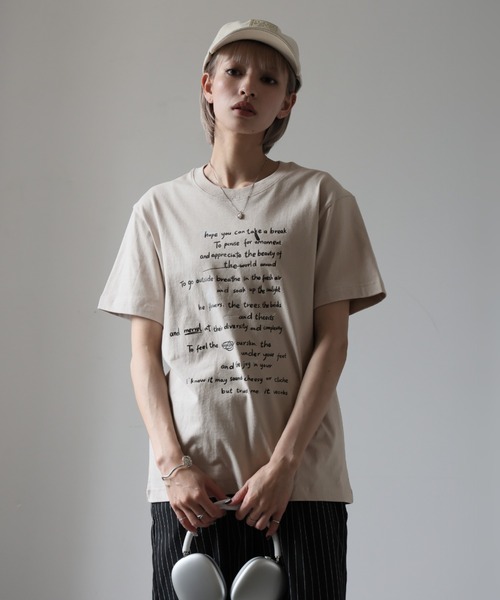 Ulysses（ユリシス）の「レタリングロゴＴシャツ（Tシャツ/カットソー・レディース・ホワイト/グレー/ブラック・F）」の13枚目の写真