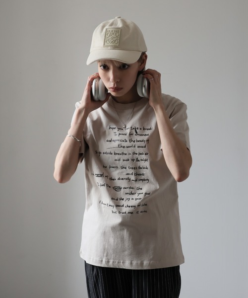 Ulysses（ユリシス）の「レタリングロゴＴシャツ（Tシャツ/カットソー・レディース・ホワイト/グレー/ブラック・F）」の14枚目の写真