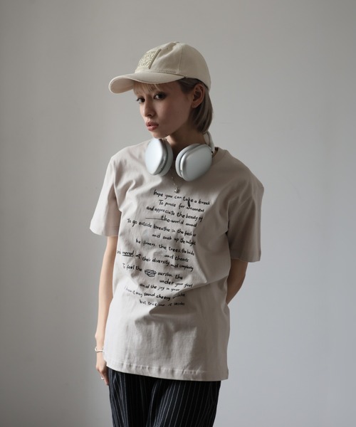 Ulysses（ユリシス）の「レタリングロゴＴシャツ（Tシャツ/カットソー・レディース・ホワイト/グレー/ブラック・F）」の15枚目の写真